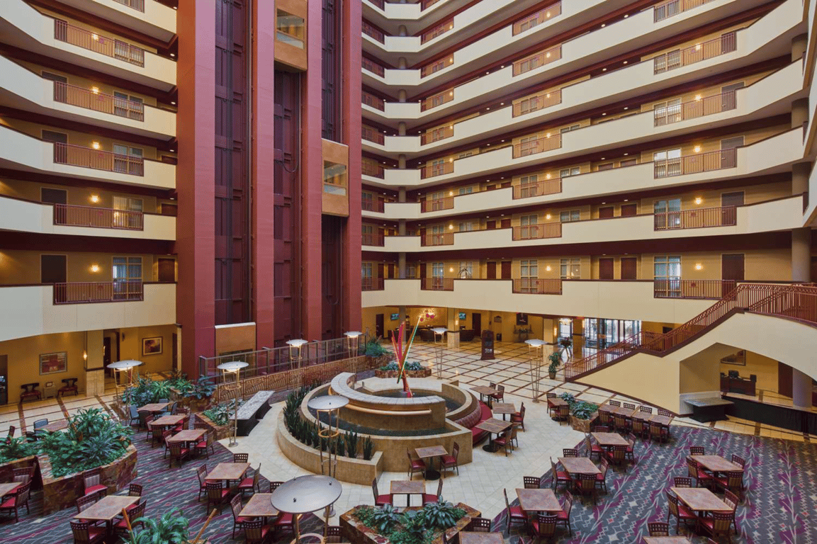 Lobby View | Embassy Suites by Hilton Charlotte Concord Golf Resort & Spa