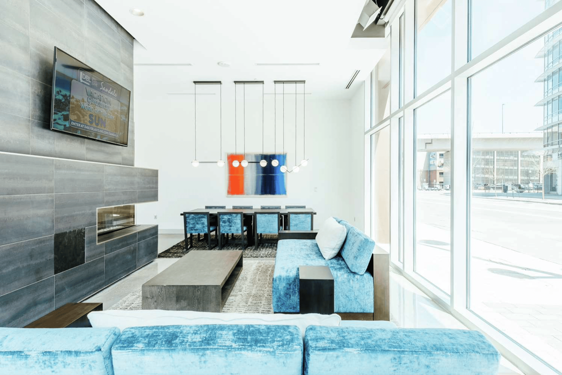 Fireplace | Hilton Garden Inn Denver Union Station, CO