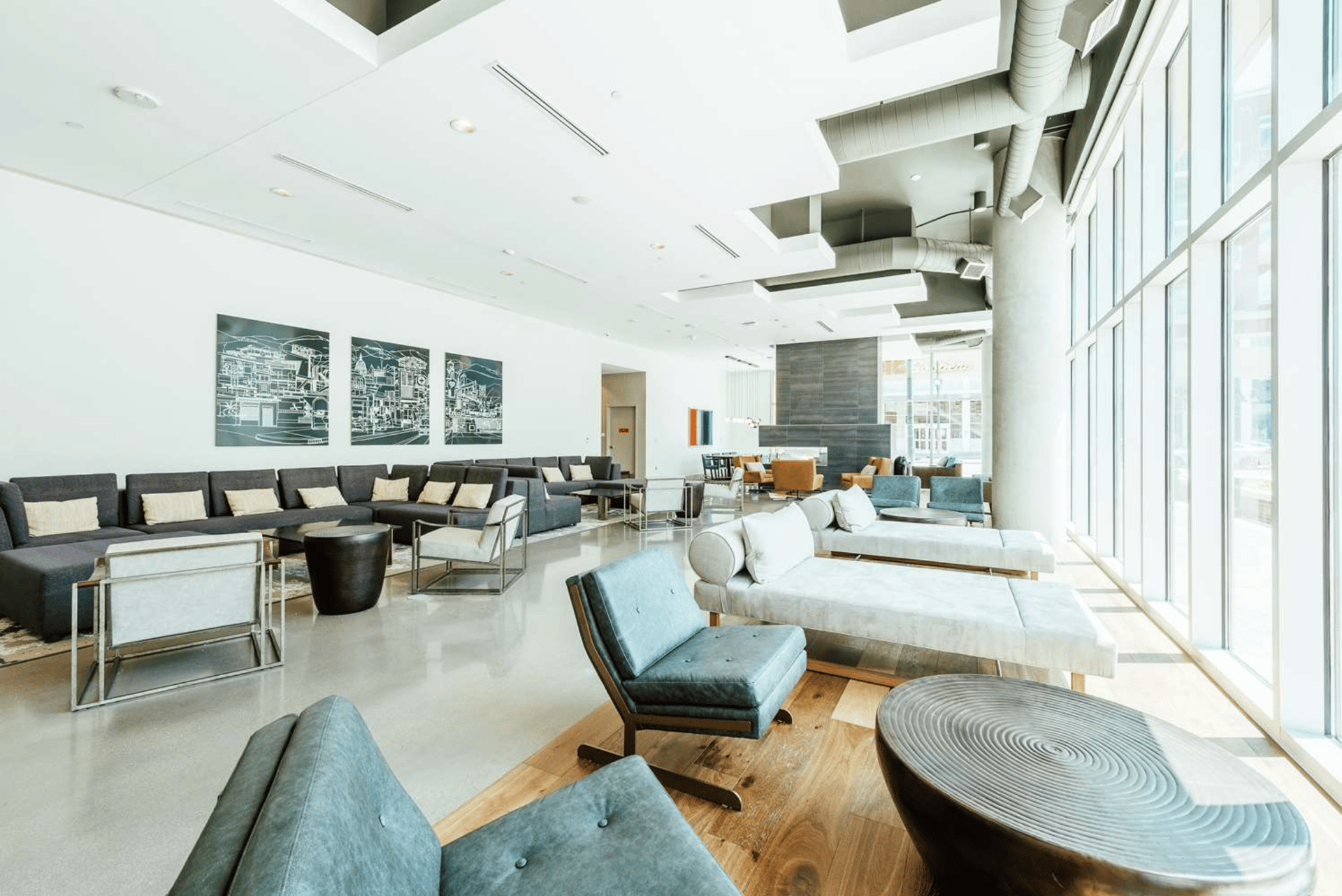 Seating with Views | Hilton Garden Inn Denver Union Station, CO