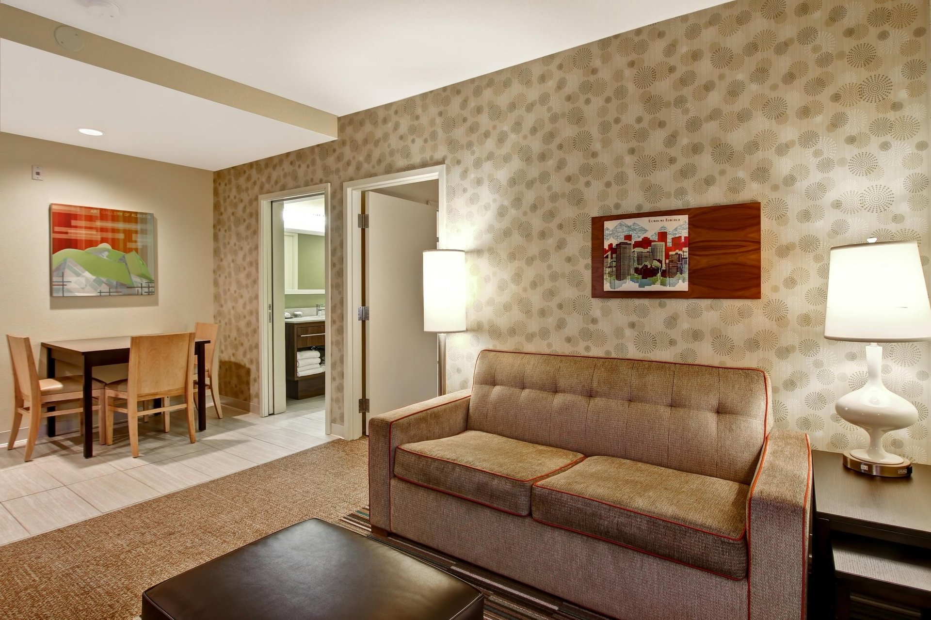 One Bedroom King Suite Living Room