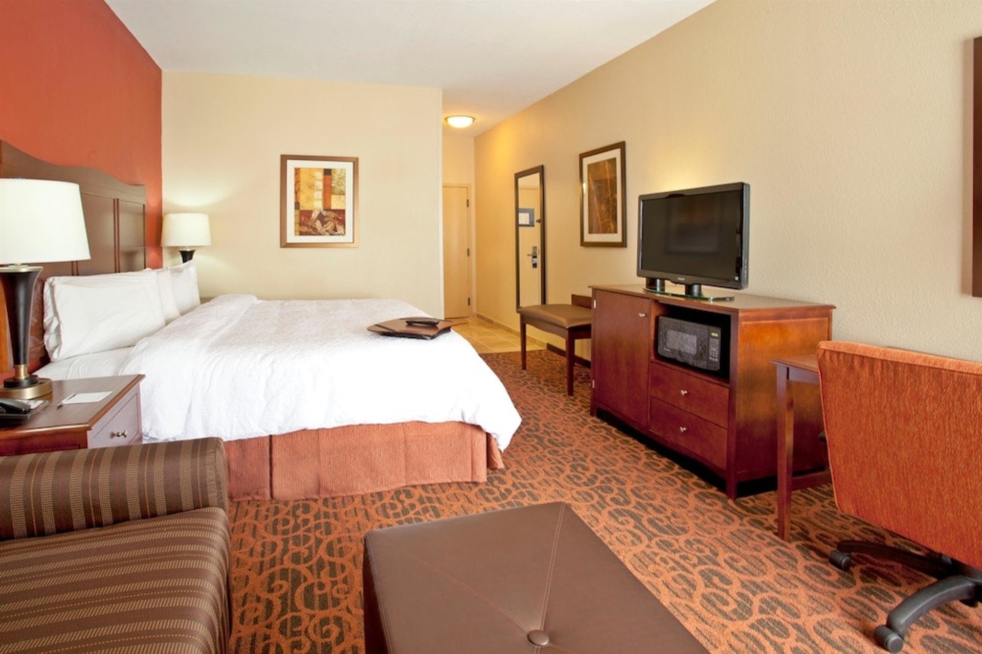 1 King Bed Study