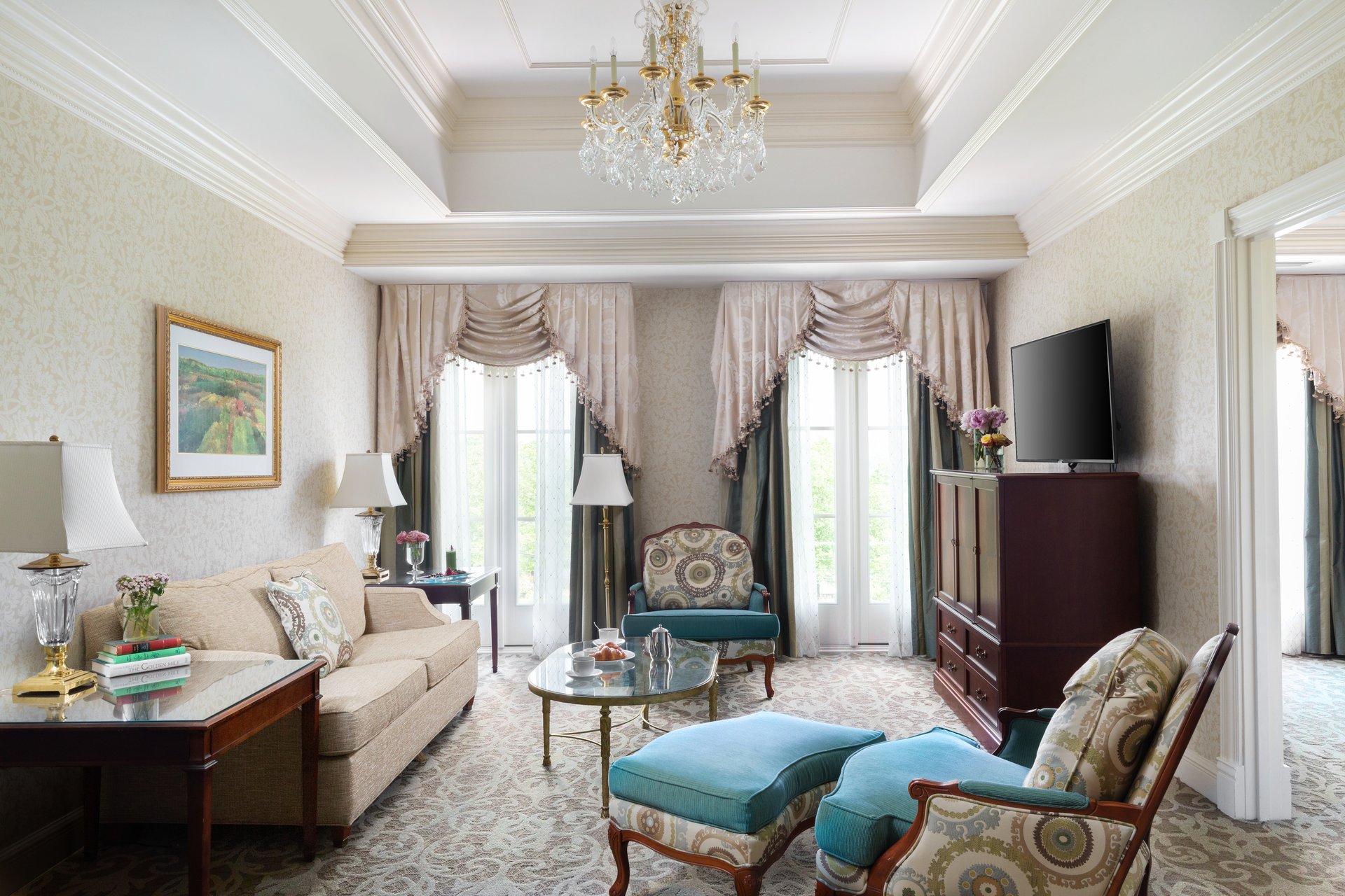 The Chateau King Suite Sitting Area.JPG