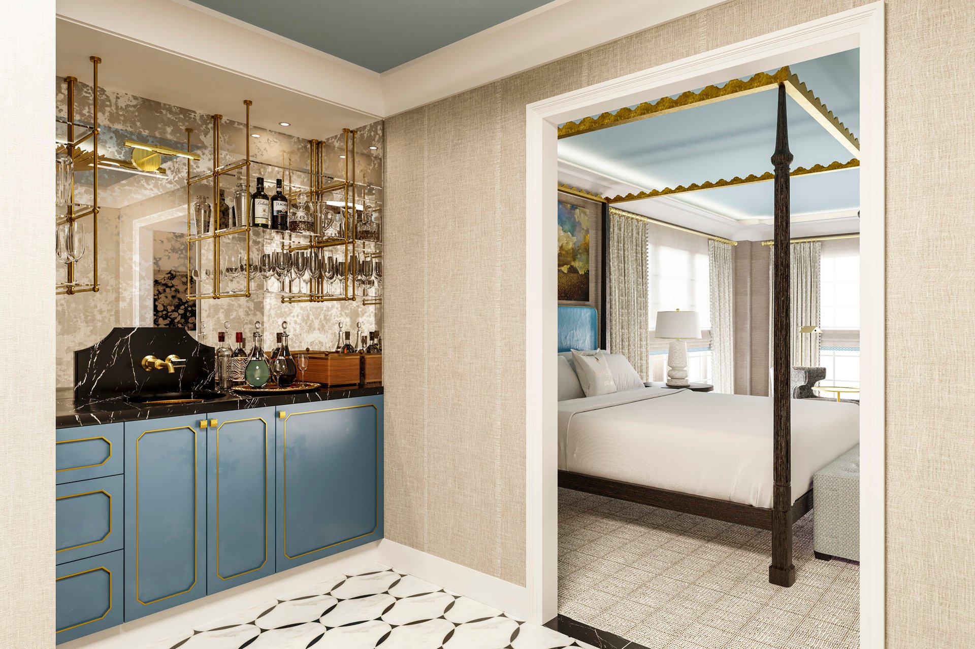 Guest Suite Entry Aqua Scheme The Mermaids Tale.jpg