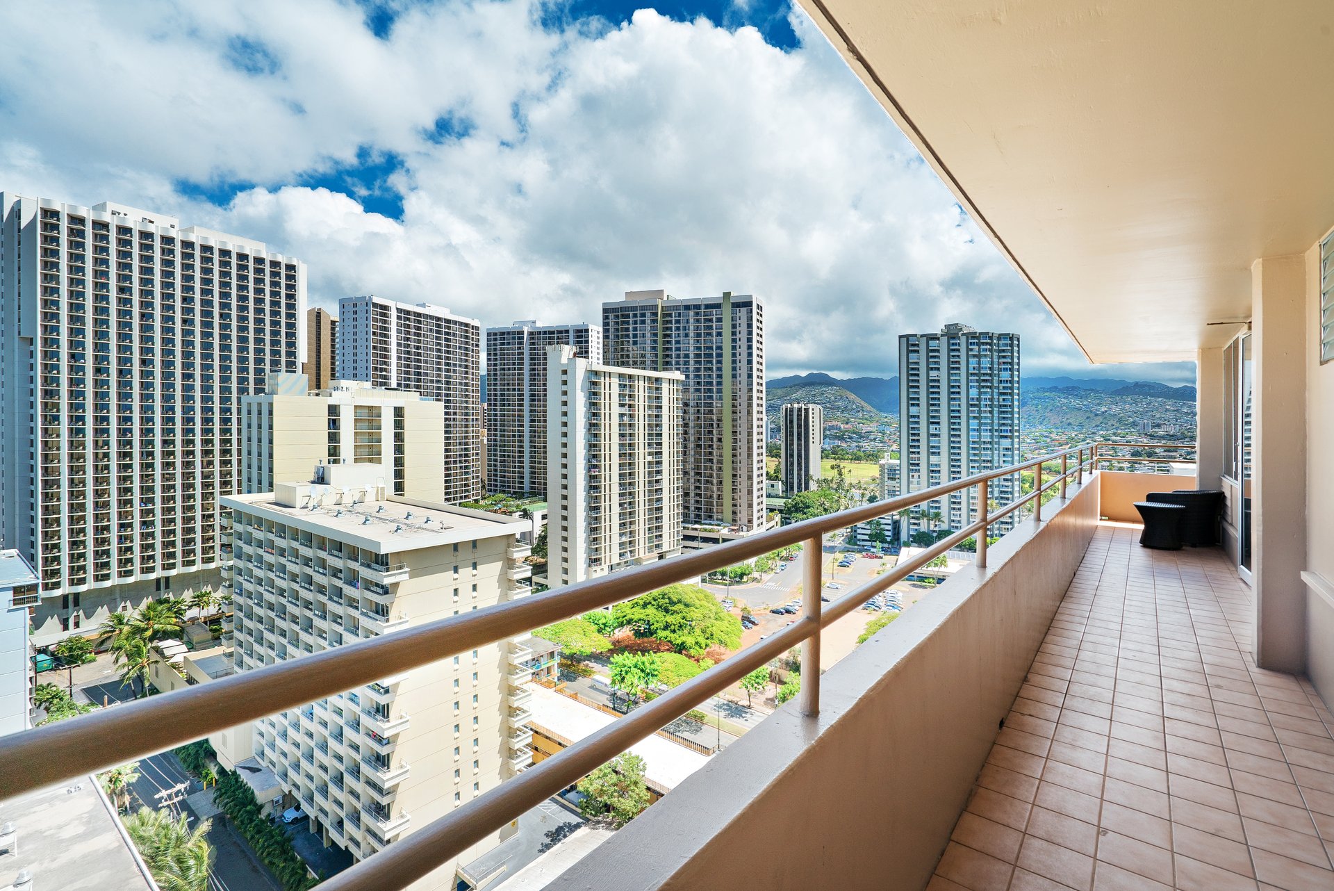 Balcony city view