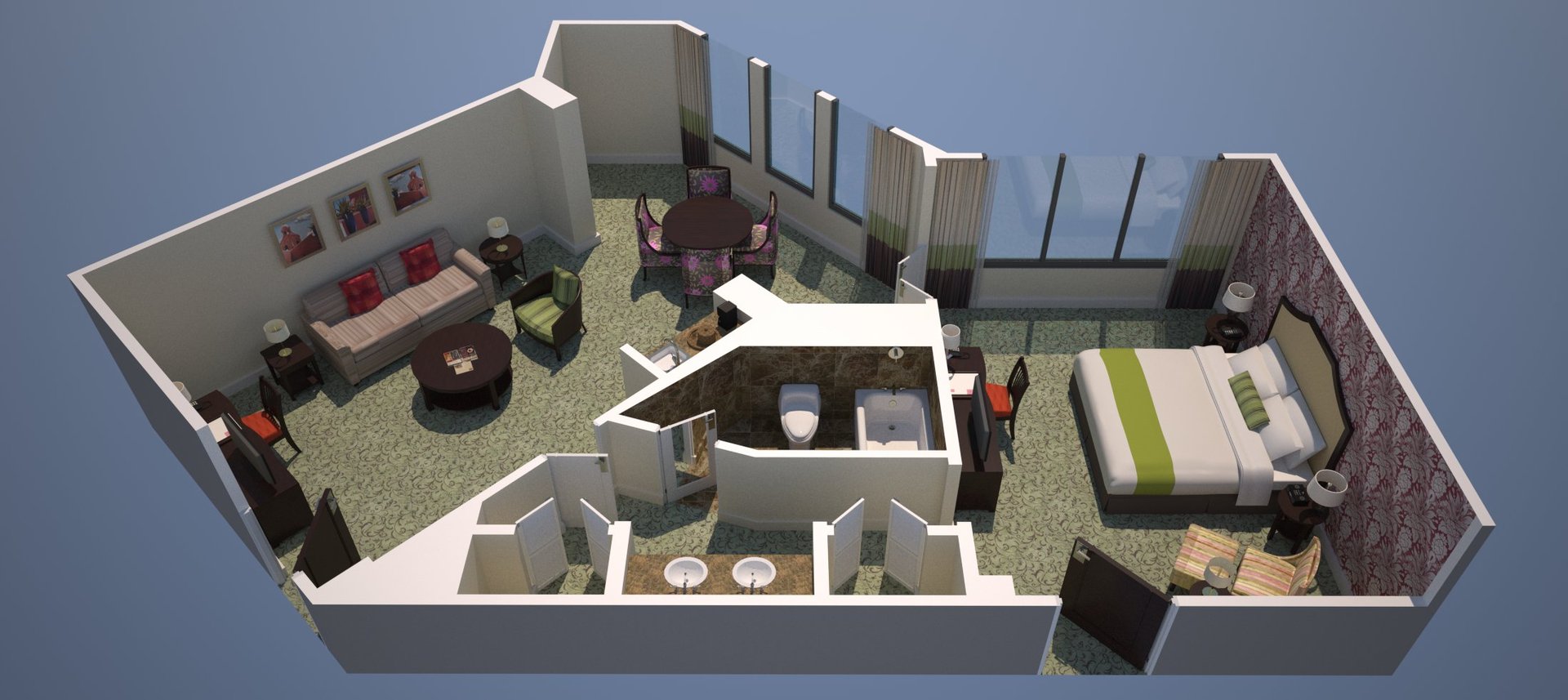 Historic Garden Suite Floorplan