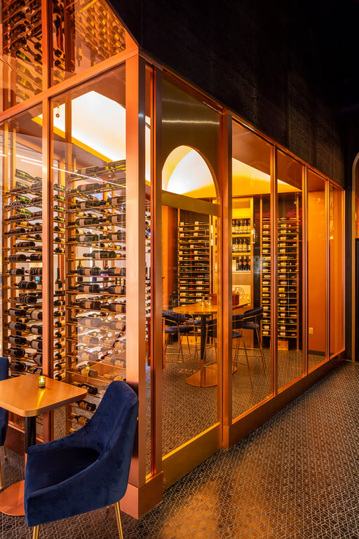 Bar_Zazu_Interiors_©SabinOrr_Wine Room Exterior_Final_LowRes.jpg | Conrad Las Vegas at Resorts World