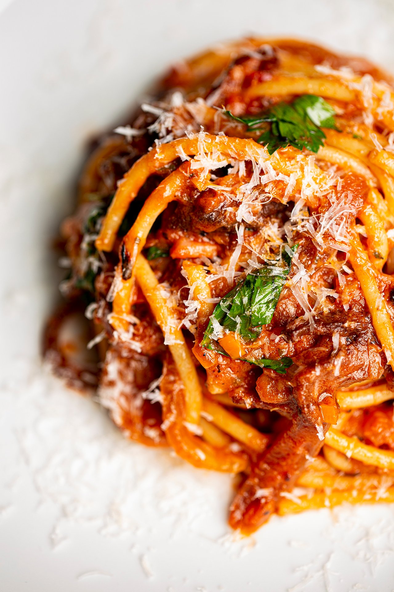 Bucatini alla Amatriciana_Vertical.jpg | Conrad Las Vegas at Resorts World
