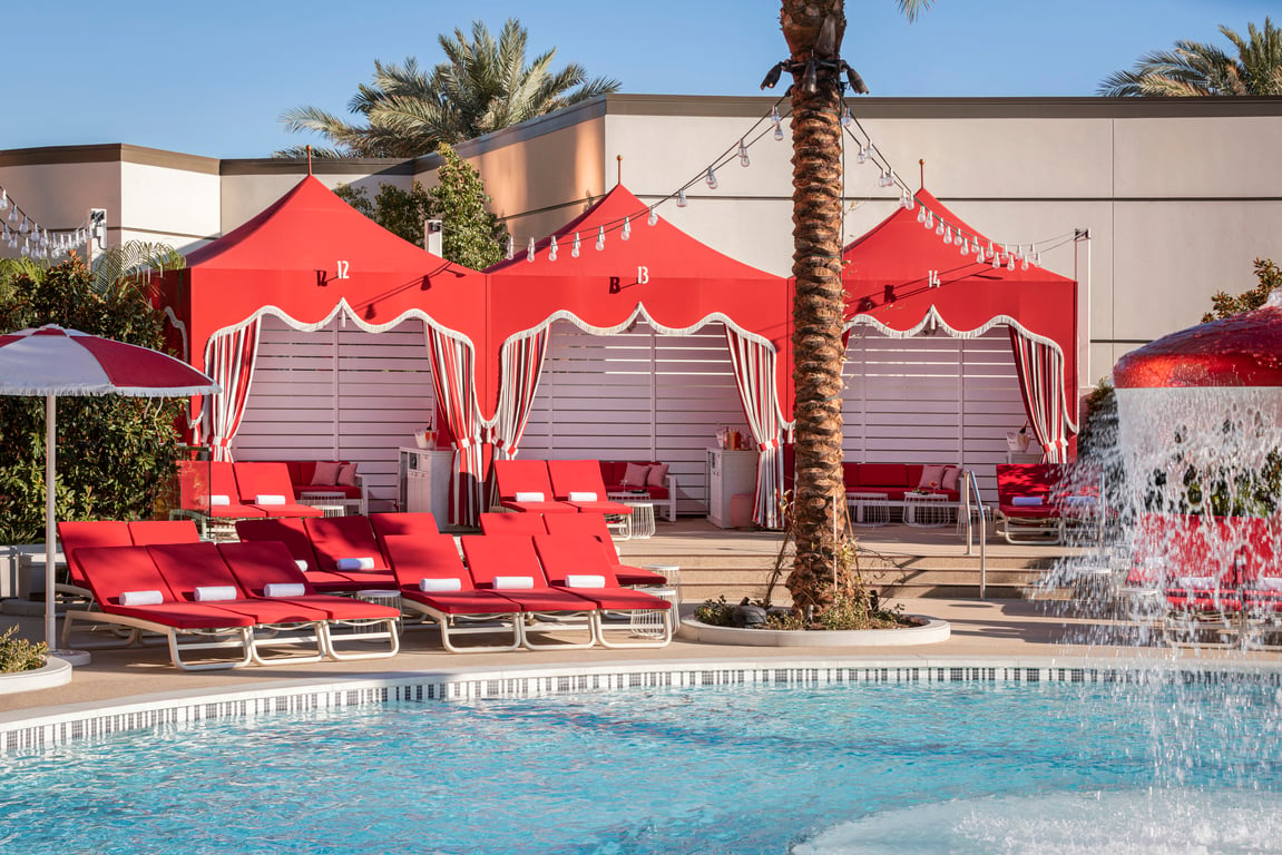 Cabana Pool Detail Shot.jpg | Conrad Las Vegas at Resorts World