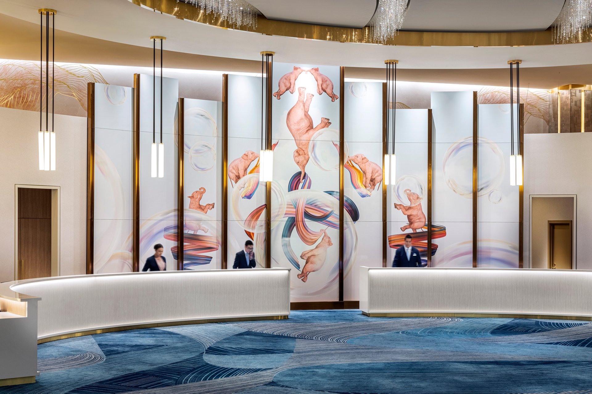 Conrad Las Vegas Lobby Check-In Desk.jpg | Conrad Las Vegas at Resorts World
