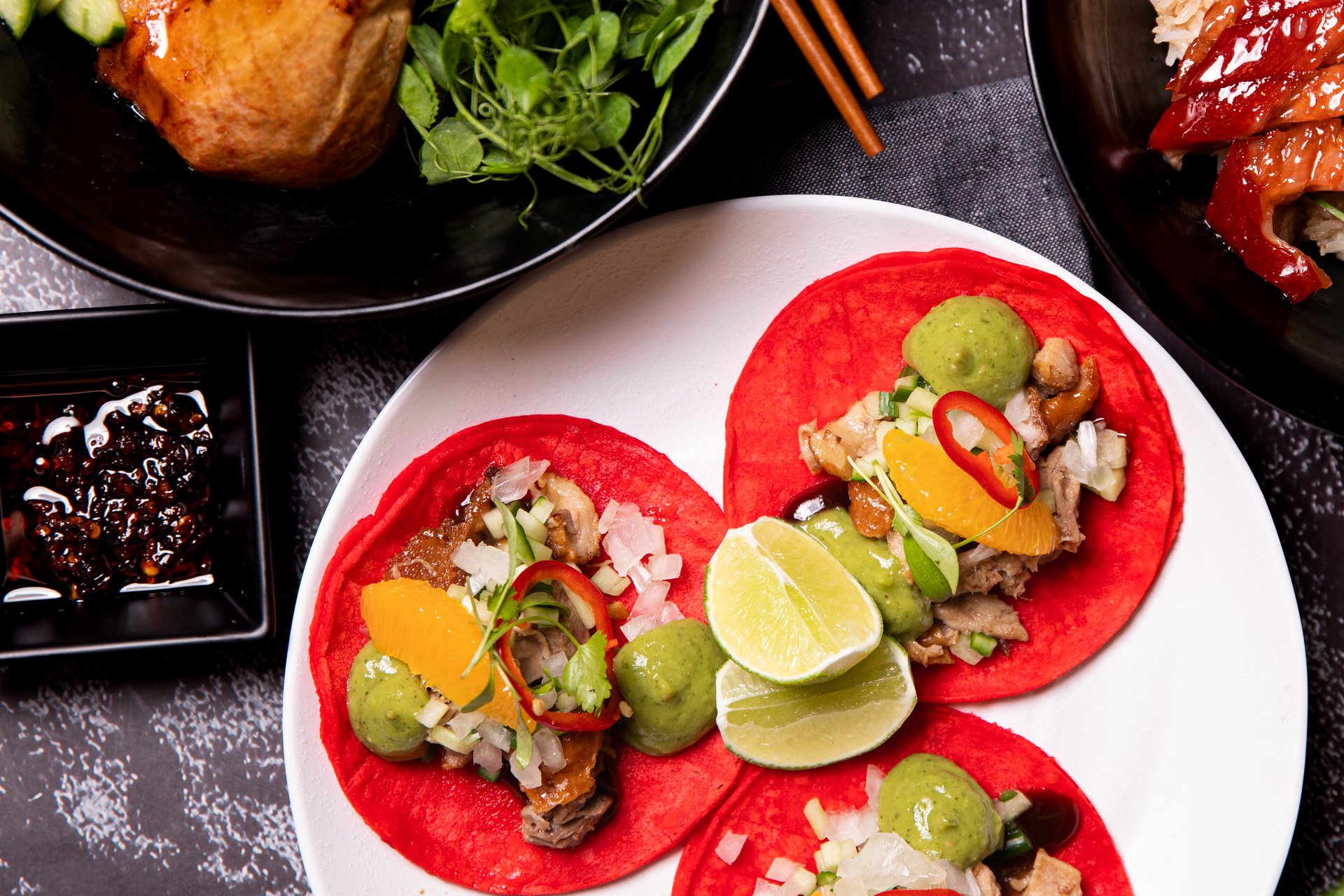 Fuhu Shack – Roast Duck Street Tacos – Credit Meg Blair .JPG | Conrad Las Vegas at Resorts World