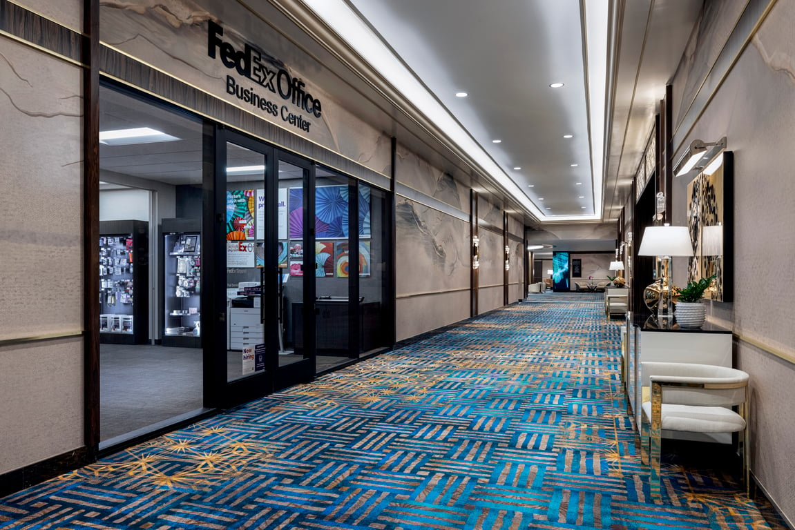 FedEx Hallway | Crockfords Las Vegas, LXR Hotels and Resorts