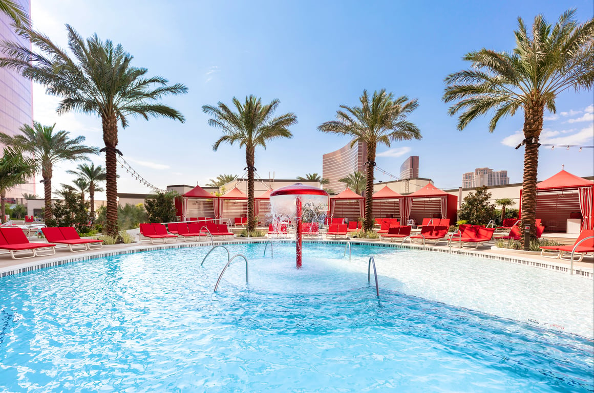Resorts World Las Vegas - Cabana Pool 2- Credit Megan Blair | Crockfords Las Vegas, LXR Hotels and Resorts
