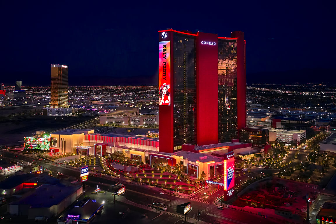 Resorts World Las Vegas Exterior1 | Crockfords Las Vegas, LXR Hotels and Resorts
