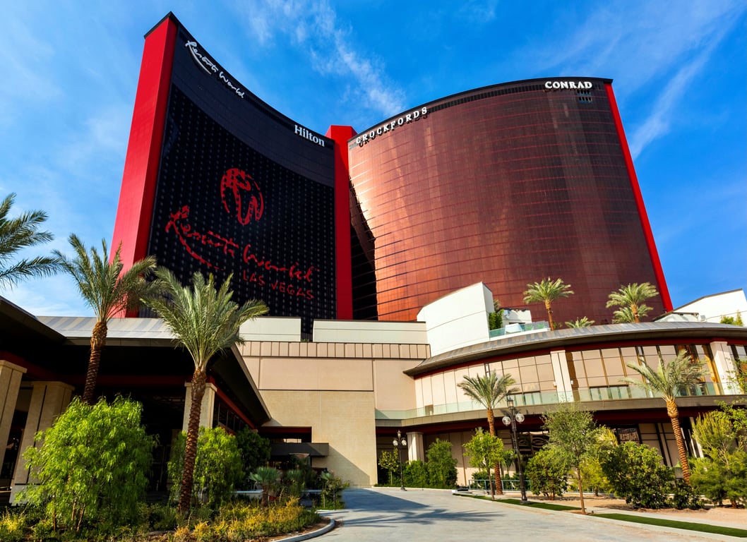 Resorts World Las Vegas_Exterior | Crockfords Las Vegas, LXR Hotels and Resorts