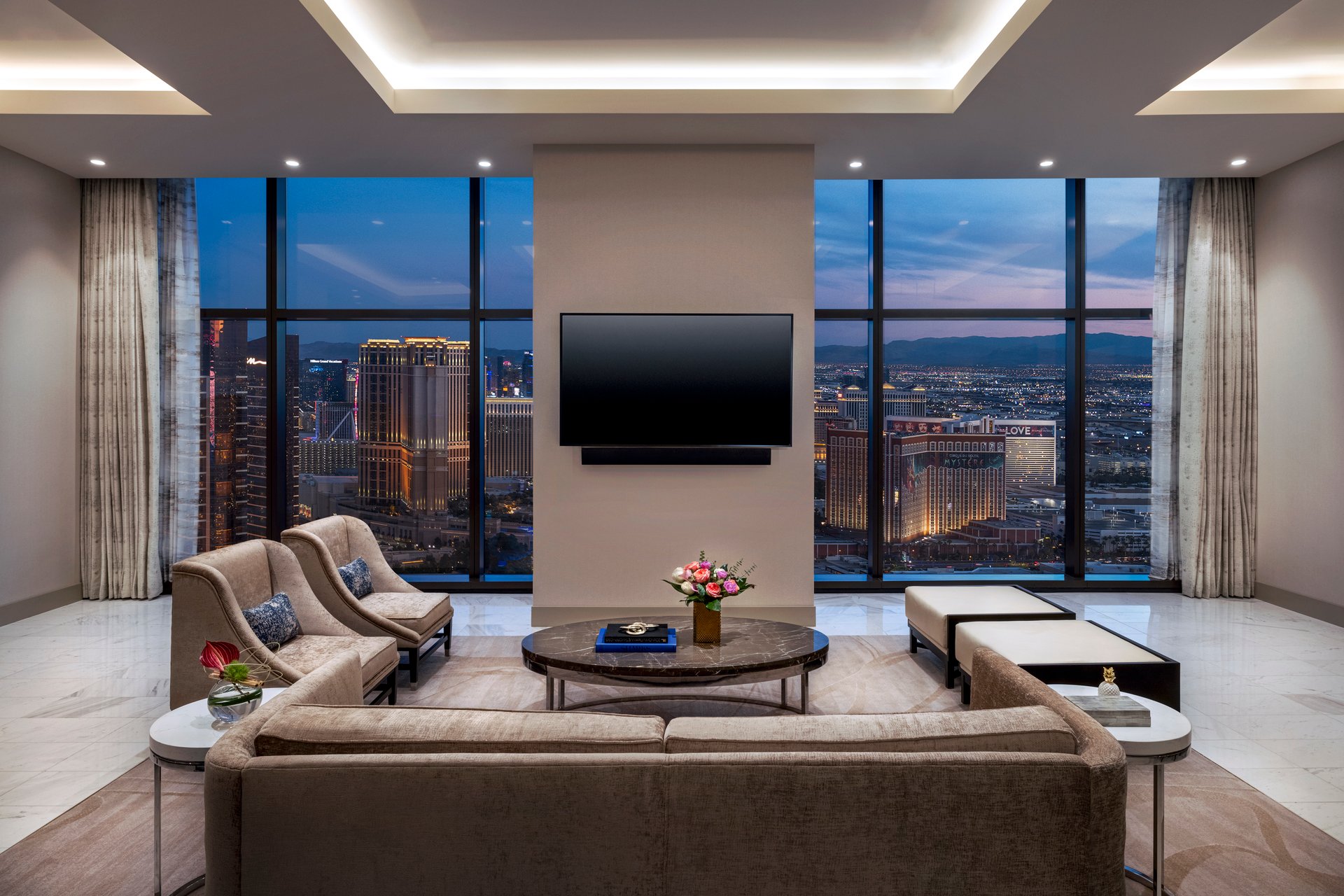 Crockfords Three-Bedroom Suite- Living Room