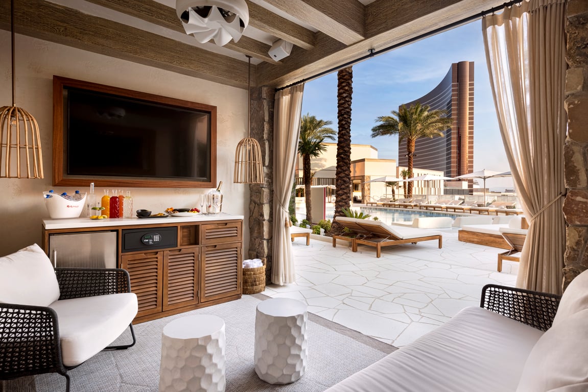 VIP Pool, Cabana 2 | Crockfords Las Vegas, LXR Hotels and Resorts