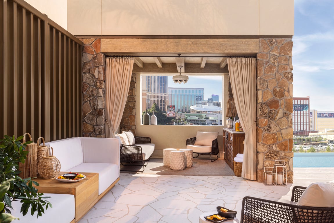 VIP Pool Cabana | Crockfords Las Vegas, LXR Hotels and Resorts