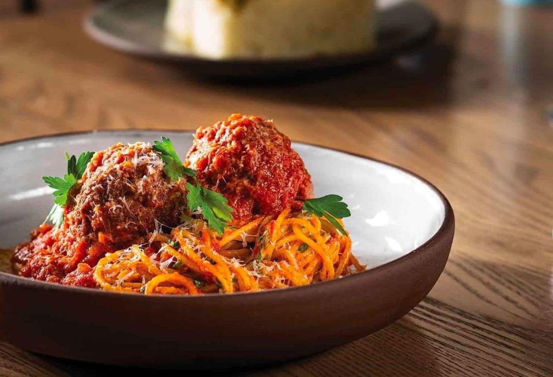 Osteria costa-spaghetti-meatballs.jpg | The Mirage Resort & Casino