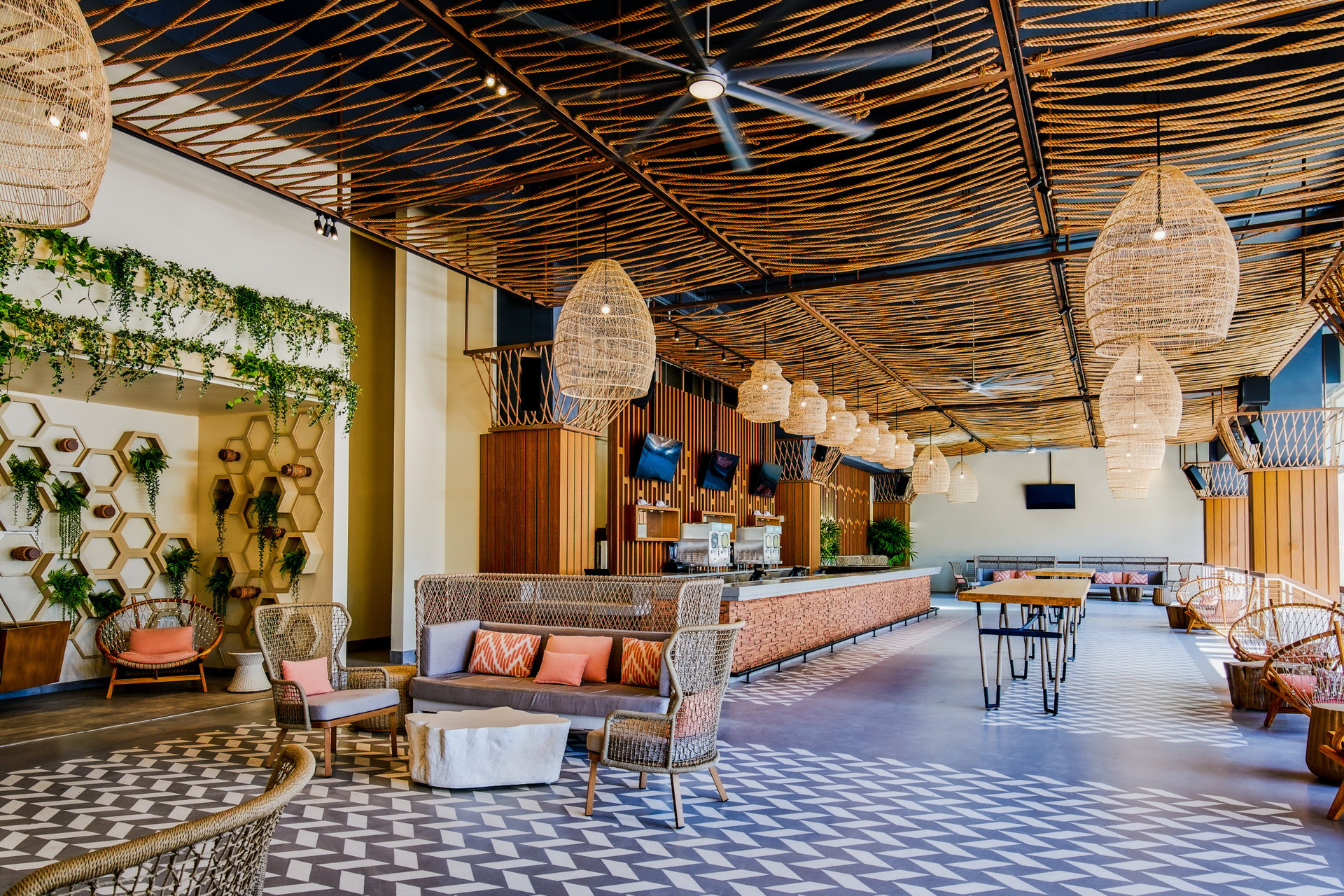 EBC Living Room | Virgin Hotels Las Vegas, Curio Collection by Hilton