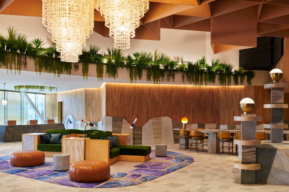 Junction Lounge Seating | Virgin Hotels Las Vegas, Curio Collection by Hilton