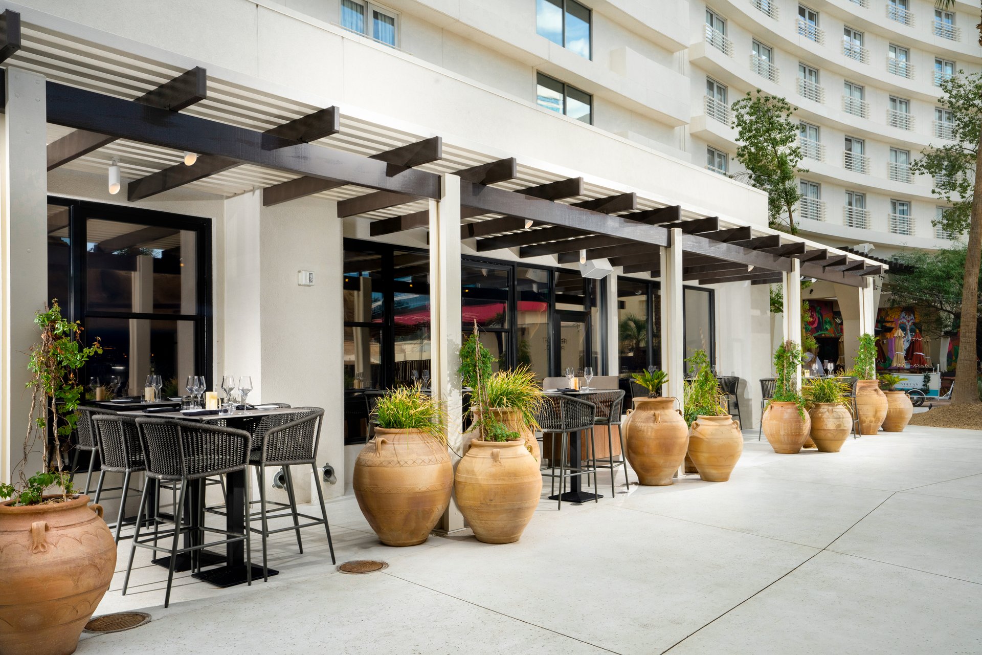 Olives Patio | Virgin Hotels Las Vegas, Curio Collection by Hilton