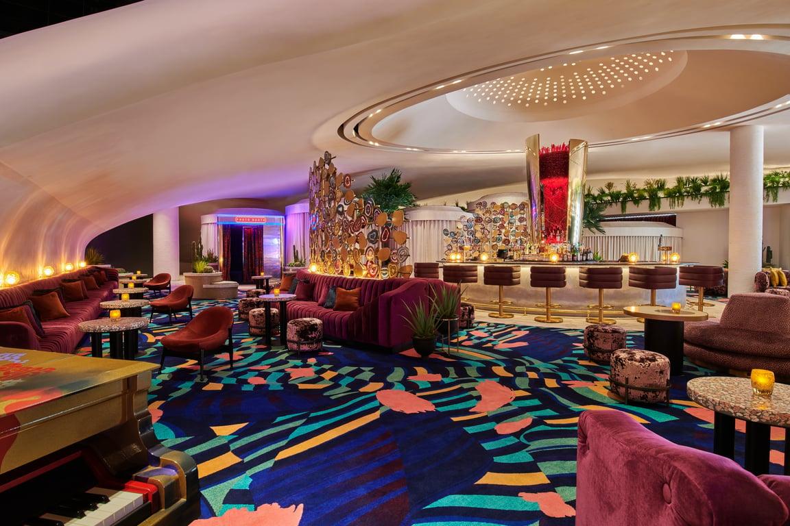 The Bar at Commons Club Seating | Virgin Hotels Las Vegas, Curio Collection by Hilton