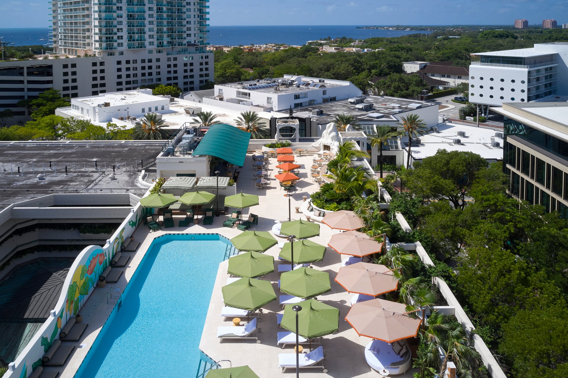 Aerial Umbrella Views | Mayfair House Hotel & Garden