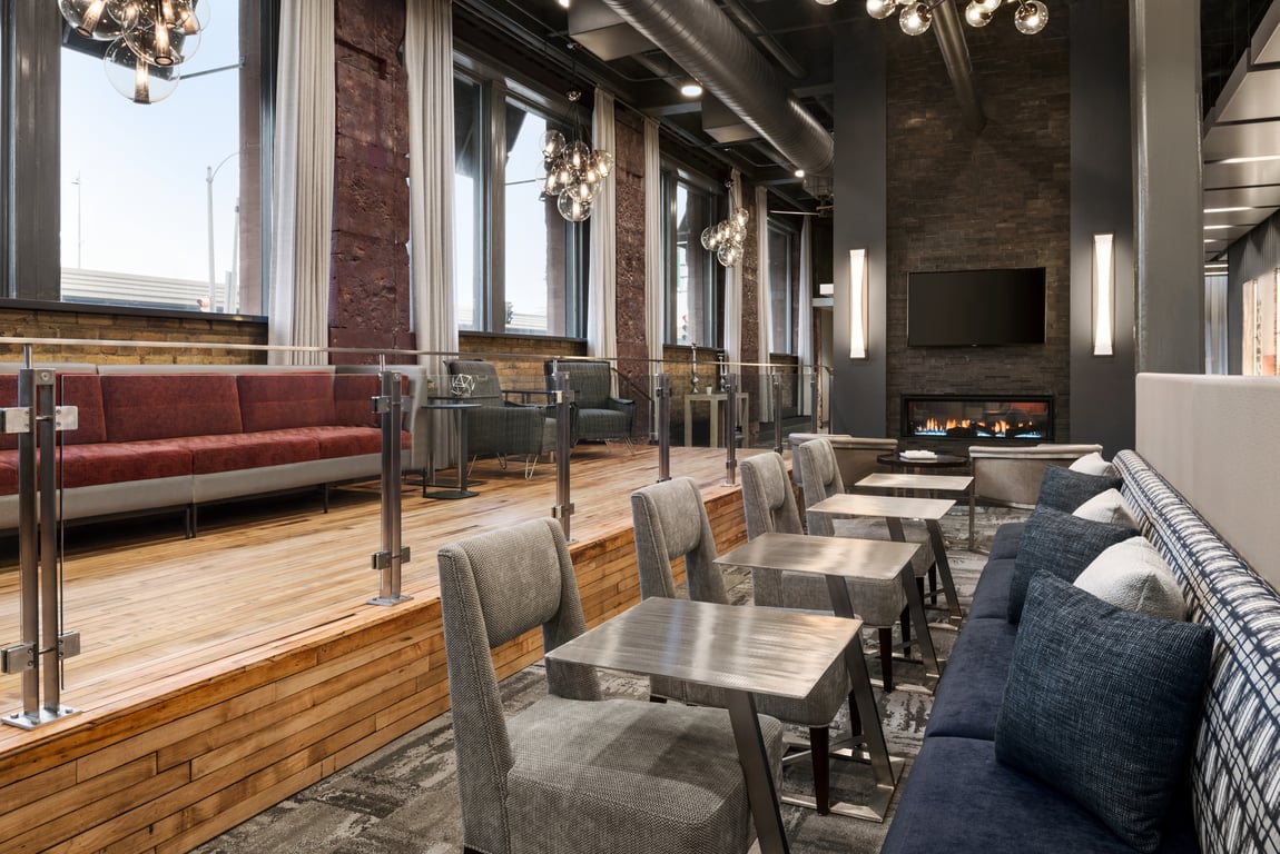 Lodge Area Seating | Homewood Suites by Hilton Milwaukee/Downtown, WI
