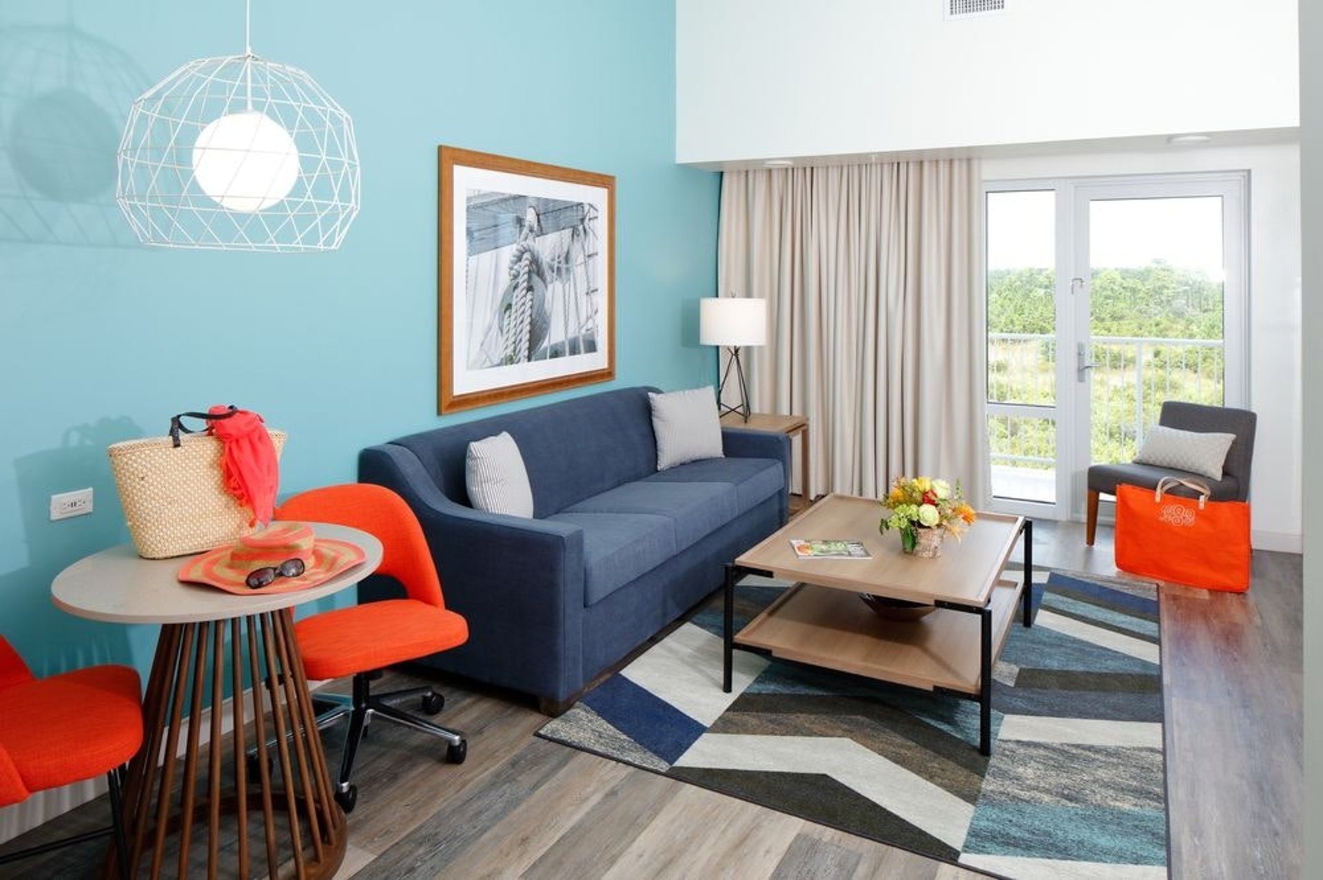 King Suite Park View Living Area