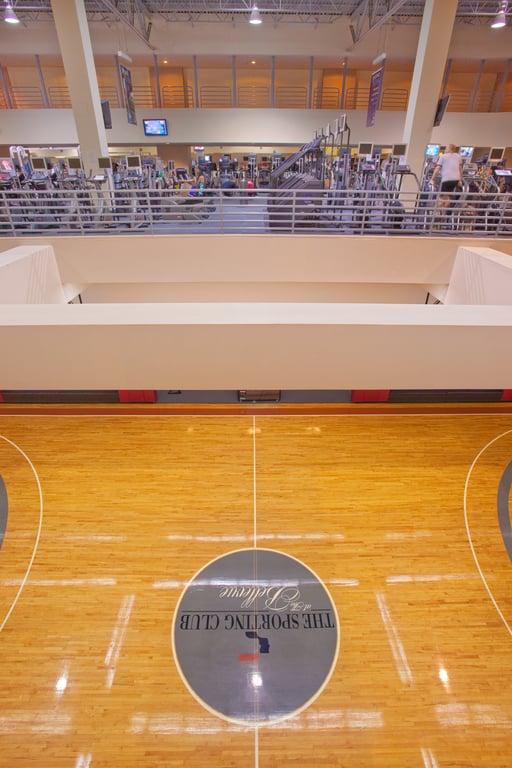 Fitness center and basketball court | The Bellevue Hotel, in the Unbound Collection by Hyatt