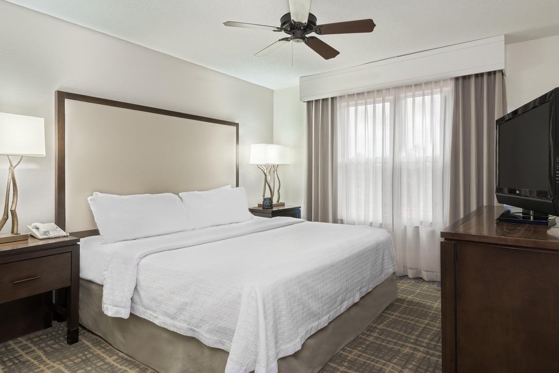 King Suite Bedroom | Homewood Suites Raleigh-Crabtree Valley