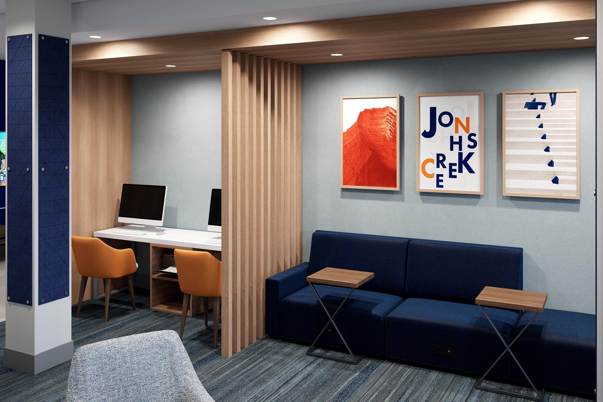 Lounge | Holiday Inn Express Hotel & Suites Dallas Park Central NE