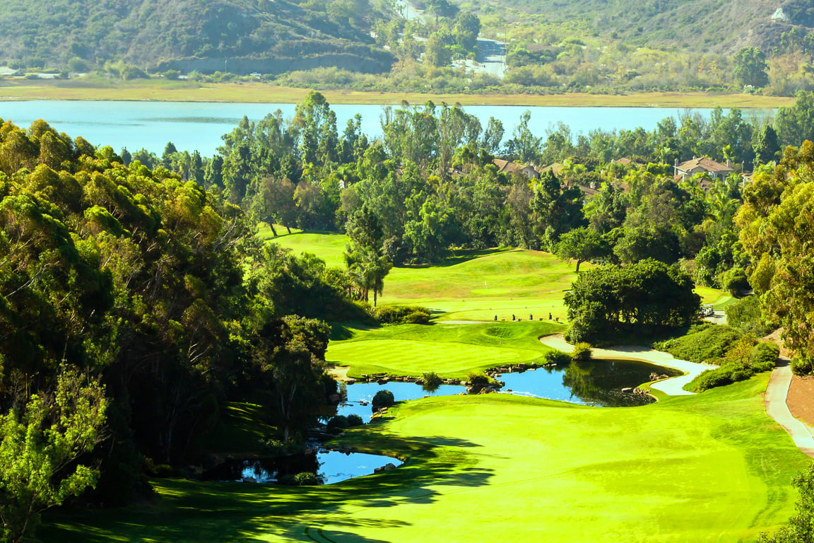 Aviara Golf - 8th Hole & Lagoon | Park Hyatt Aviara Resort, Spa & Golf Club