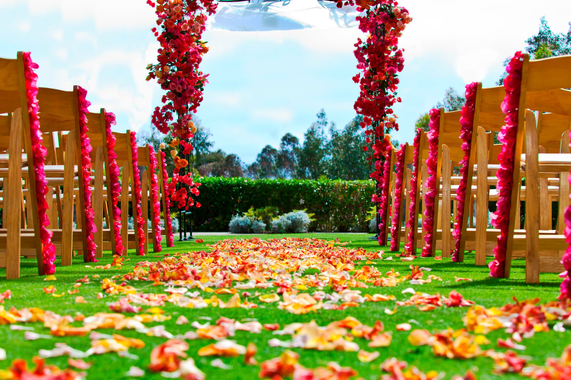Wedding Detail - Palm Courtyard | Park Hyatt Aviara Resort, Spa & Golf Club