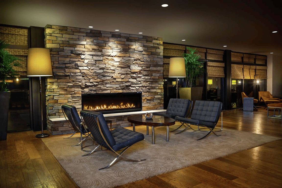 Fireplace | DoubleTree by Hilton San Francisco Airport