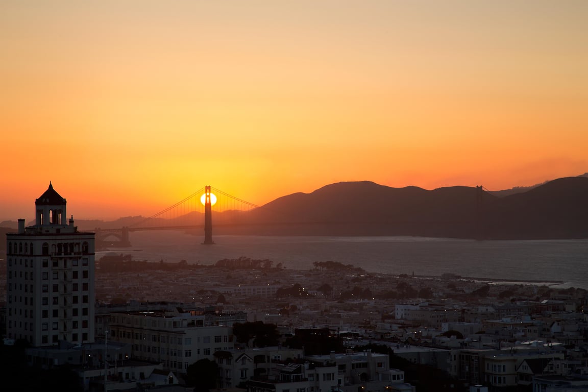 San Francisco Bay Sunset View | Fairmont San Francisco