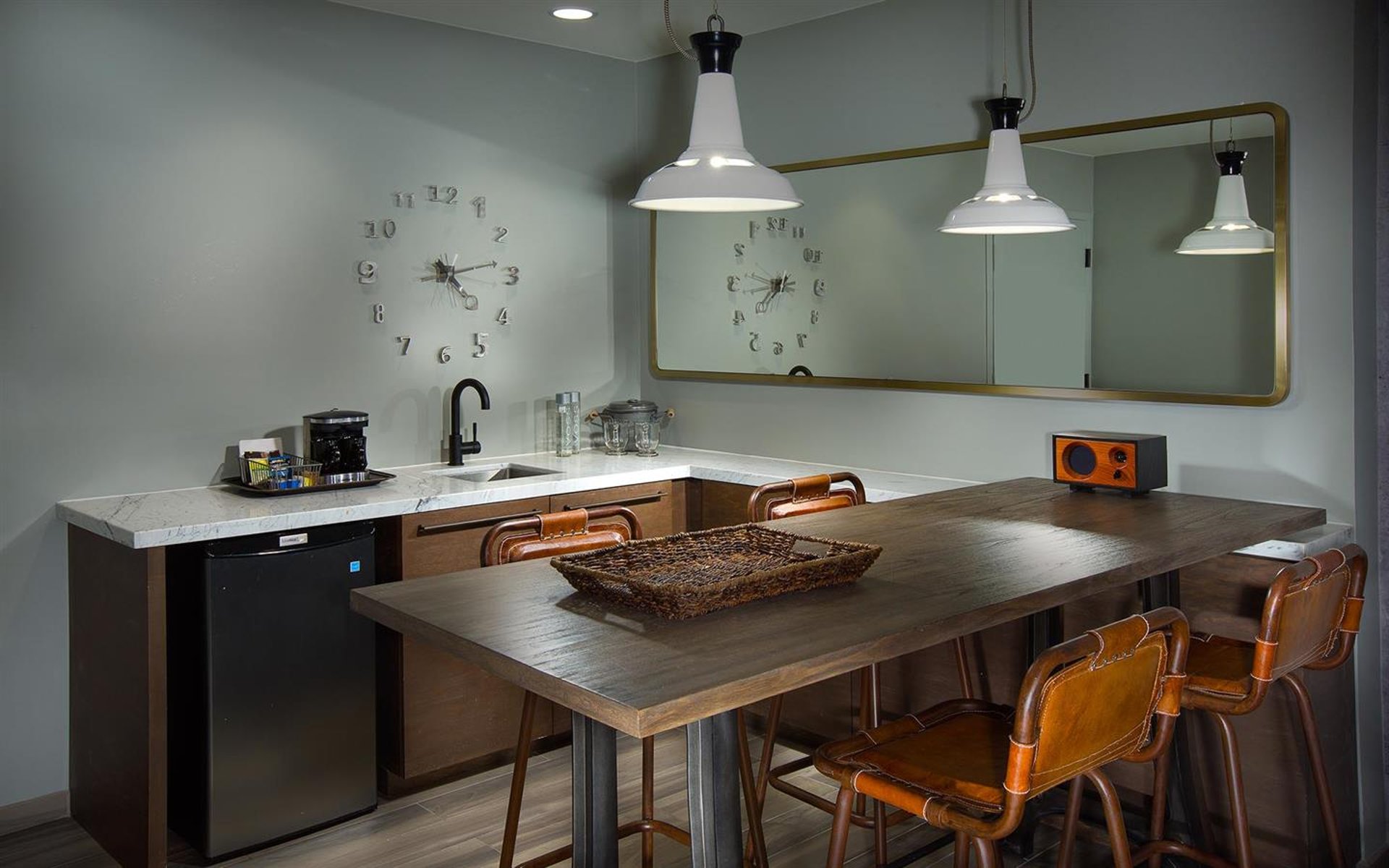 Kitchenette and Bar Seating