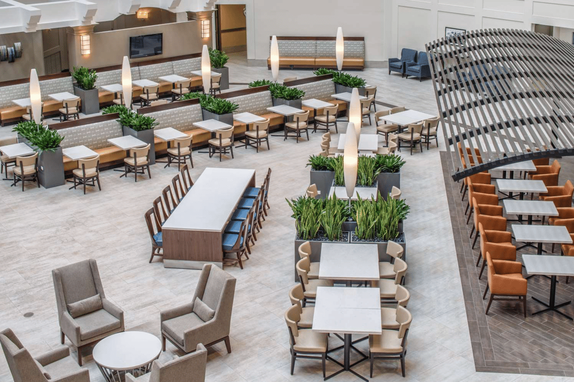 Aerial Interior | Embassy Suites by Hilton Seattle Tacoma International Airport