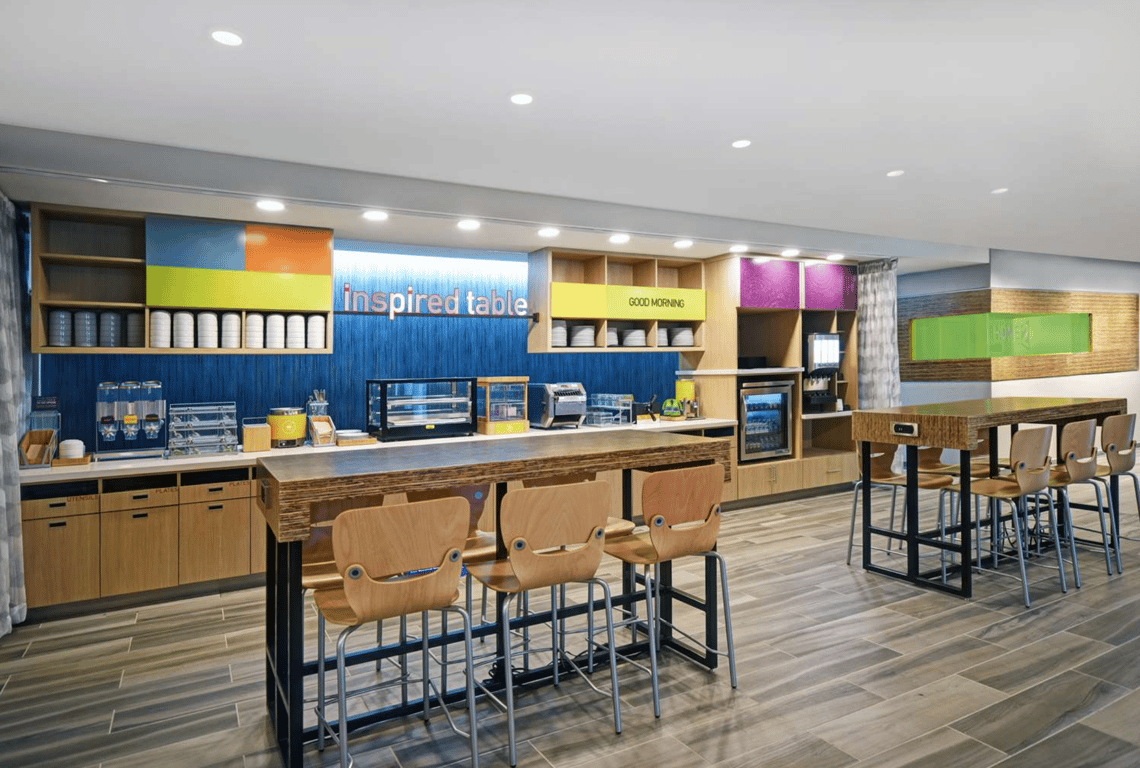 Dining Area | Home2 Suites by Hilton Springdale Cincinnati