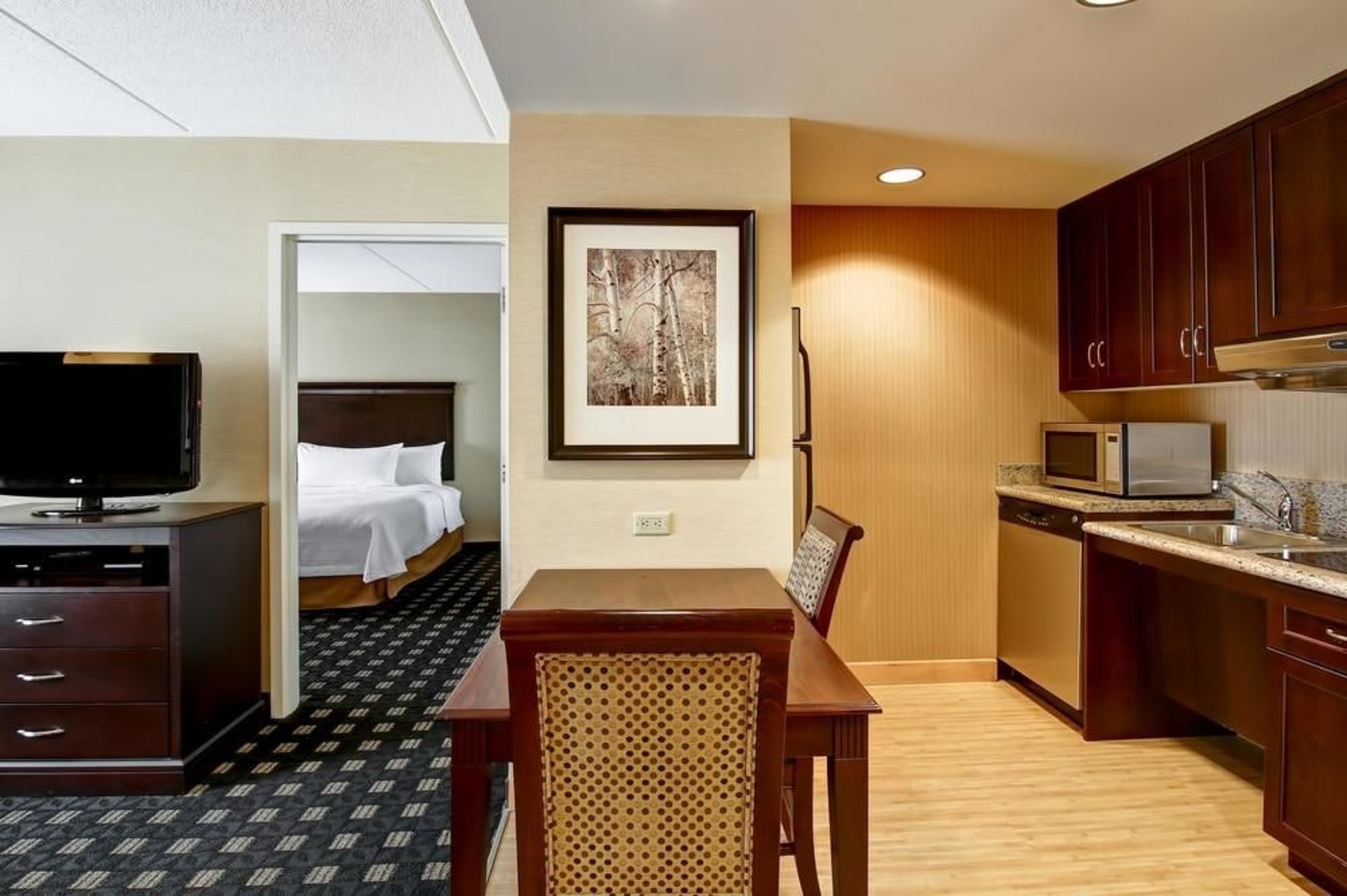 Suite Kitchen and Living Area