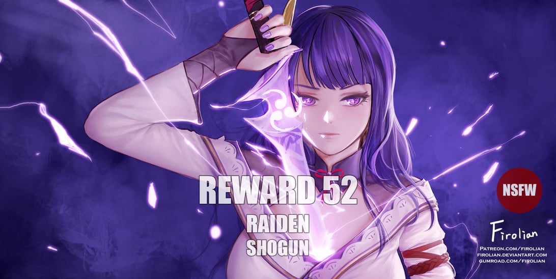 [Firolian] Reward 52 - Raiden Shogun-在线ACG，视频动画，漫画，动漫，绅士游戏，3D漫画，福利图片