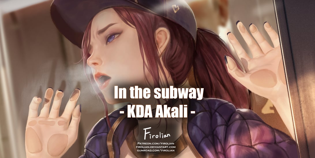 [Firolian] In the subway - KDA Akali --在线ACG，视频动画，漫画，动漫，绅士游戏，3D漫画，福利图片