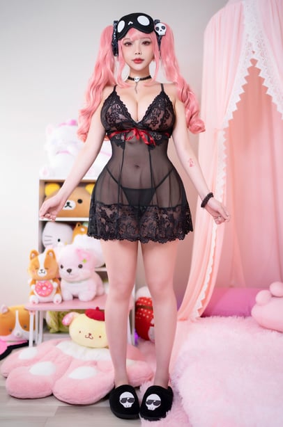 Hana Bunny - Mori Calliope PJ-在线ACG，视频动画，漫画，动漫，绅士游戏，3D漫画，福利图片