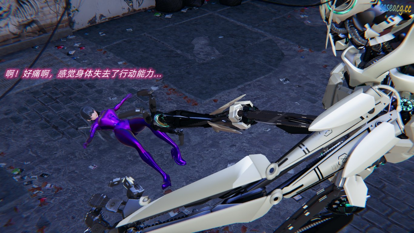 【3D全彩/无修】对魔忍阿莎姬姐的爱望模特都市