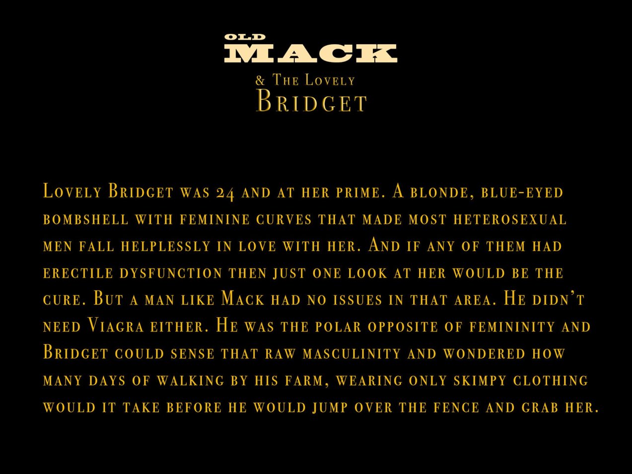 [Casgra] Old Mack & the Lovely Bridget 1-2