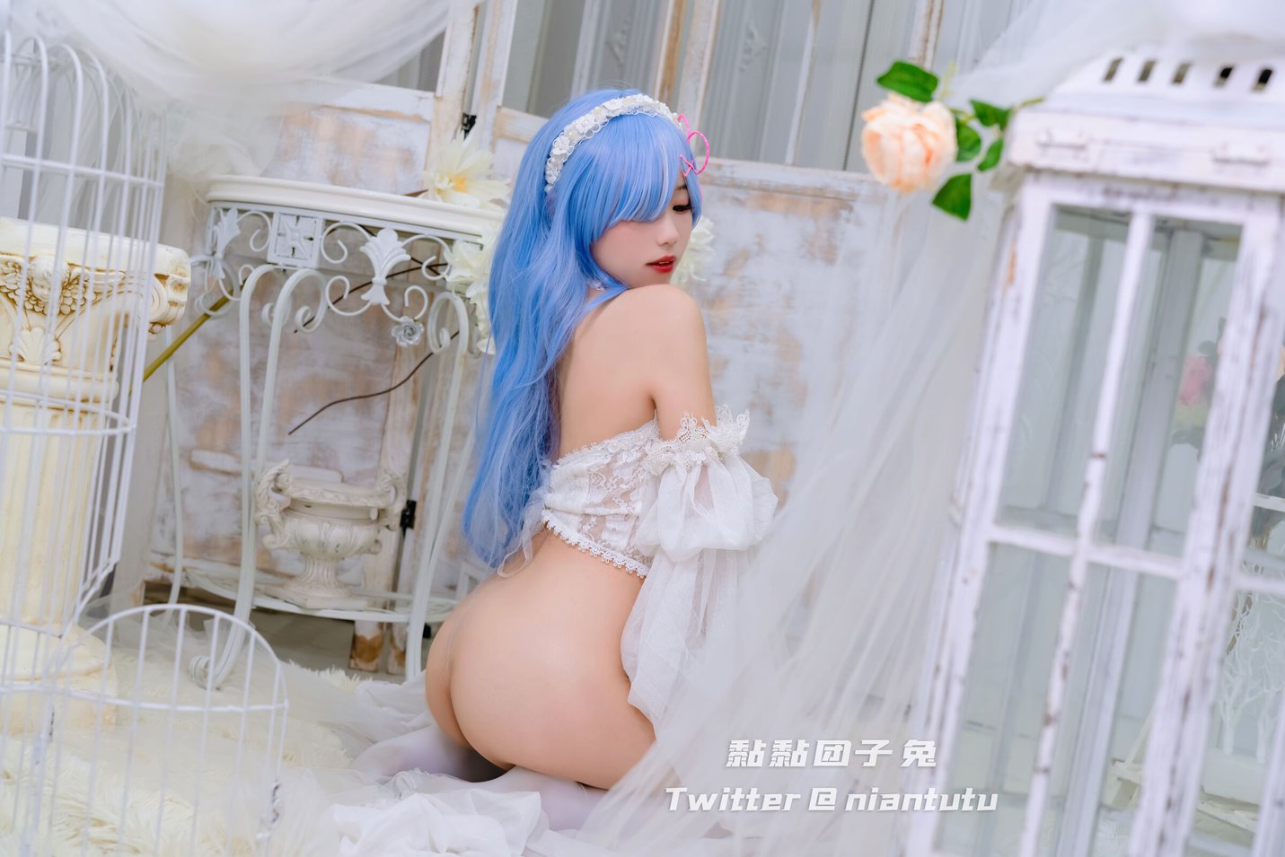 黏黏团子兔 - 蕾姆花嫁