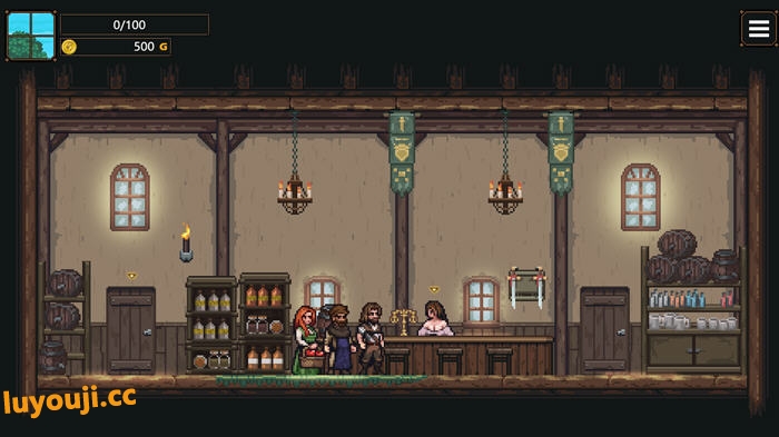 女店主的NTR 内置汉化版 PC+安卓 像素互动游戏 2.3G