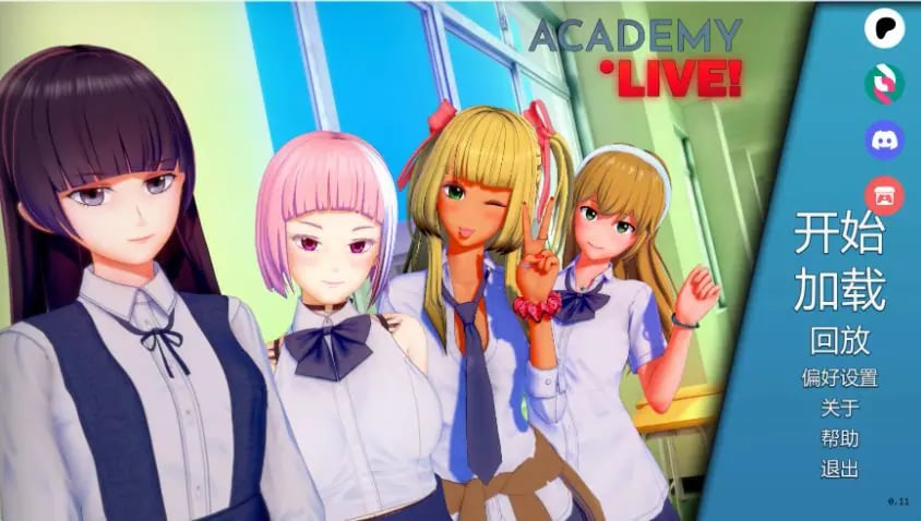 【PC/安卓/AI汉化/日系/3D/SLG游戏/5.70G】学院：直播！(Academy: Live!) Ver0.11 EA AI汉化版 PC+安卓+日系3D SLG+5.70G-中文绅士游戏下载,黄游,色情手机游戏,绅士漫画,里番