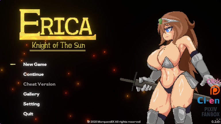 【PC/生肉/动作/ACT游戏/3.40G】 艾莉卡：太阳骑士 （Erica: Knight of the Sun） Ver0.2.0 生肉步兵版+动作ACT游戏+3.40G-中文绅士游戏下载,黄游,色情手机游戏,绅士漫画,里番