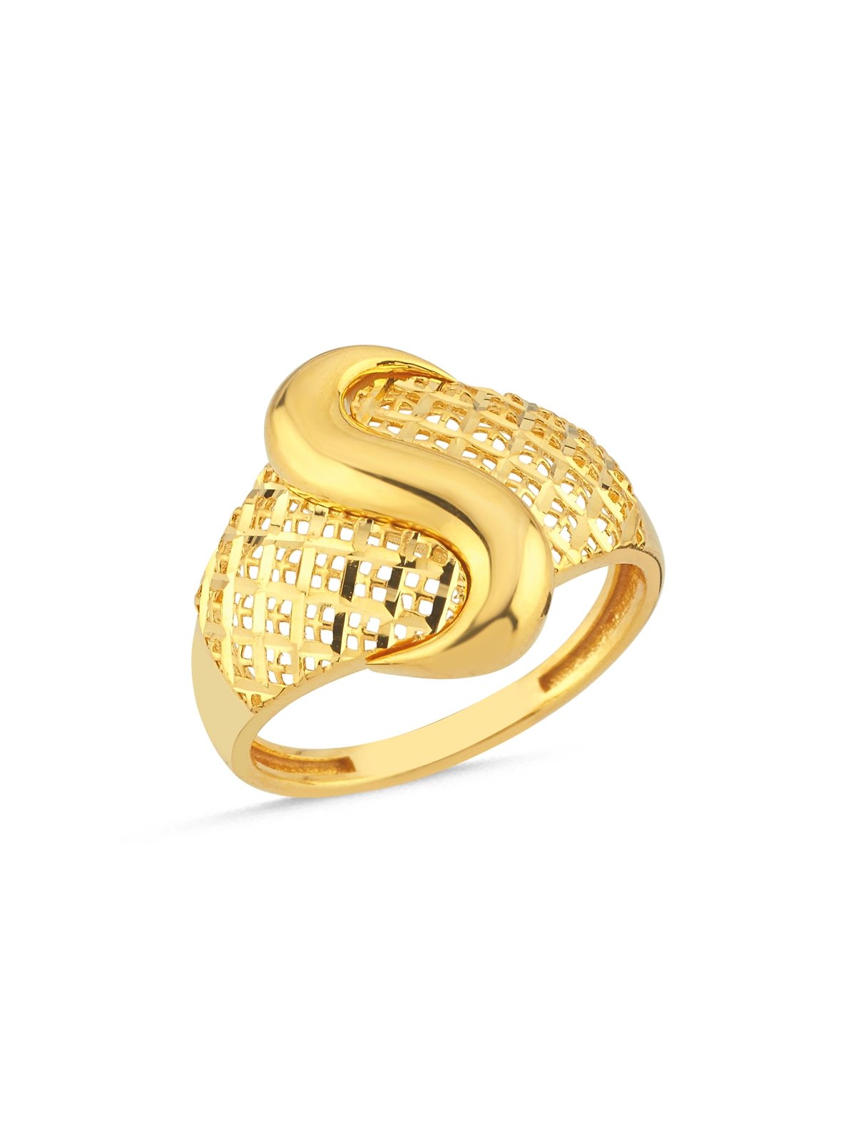 Akış Hasır Altın Yüzük